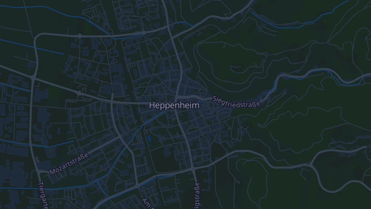 Karte von Heppenheim