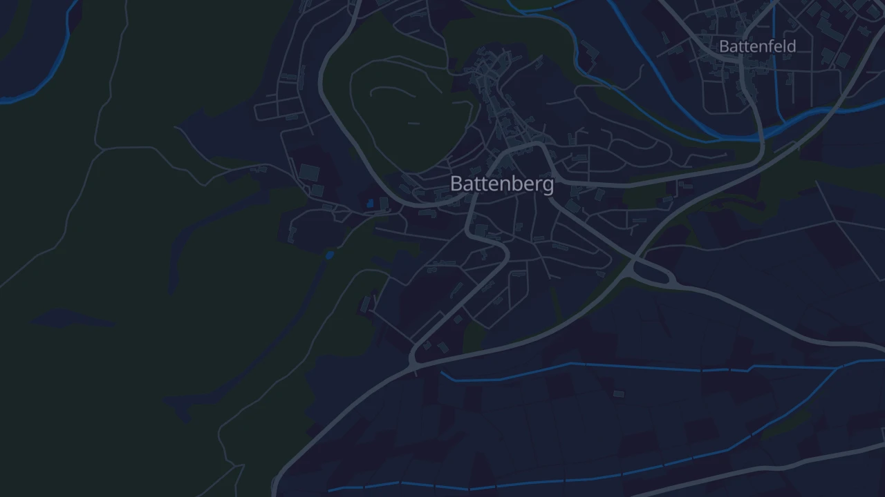 Karte von Battenberg (Eder)