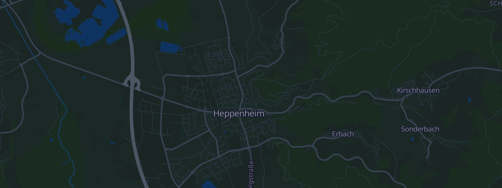Karte von Heppenheim