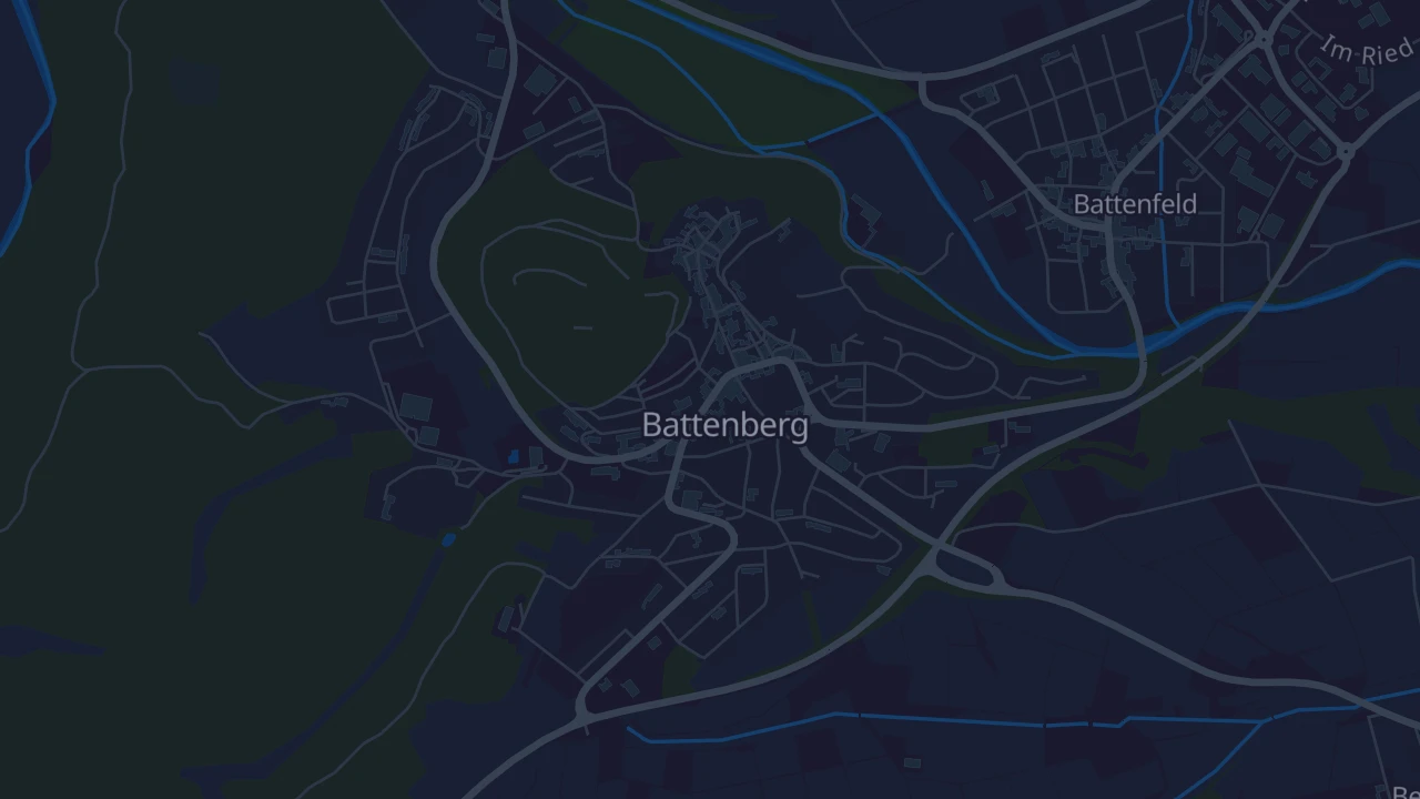 Karte von Battenberg (Eder)