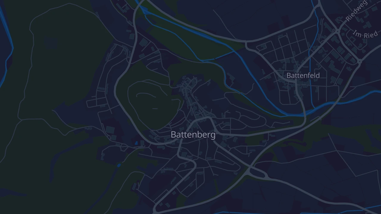 Karte von Battenberg (Eder)
