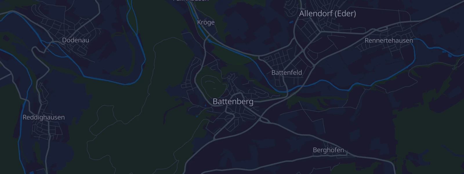 Karte von Battenberg (Eder)