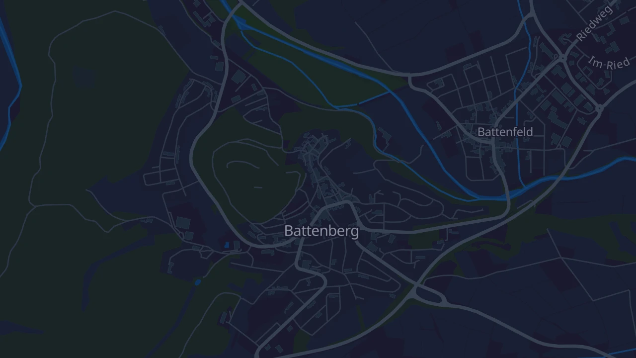 Karte von Battenberg (Eder)