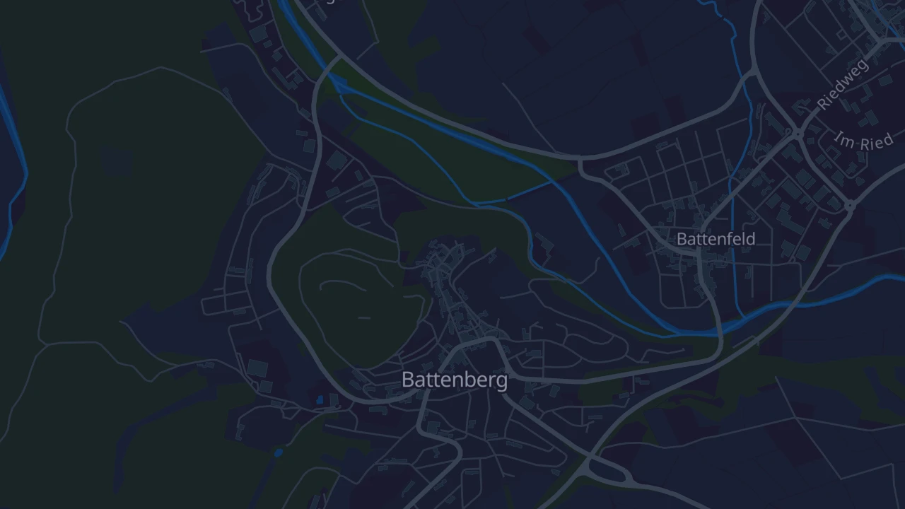 Karte von Battenberg (Eder)