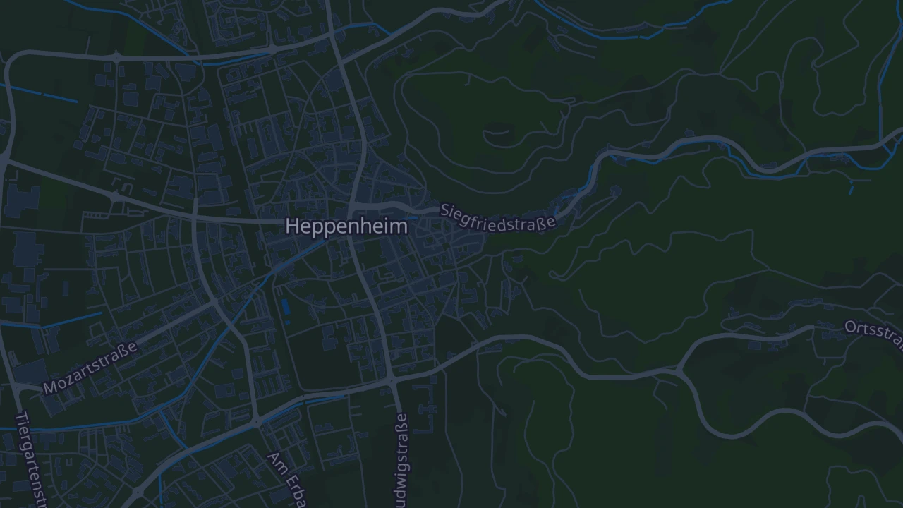 Karte von Heppenheim