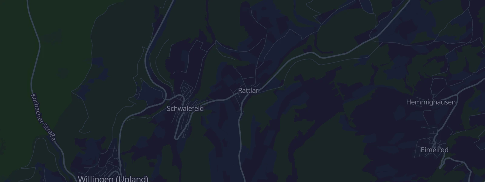 Karte von Willingen (Upland) - Rattlar