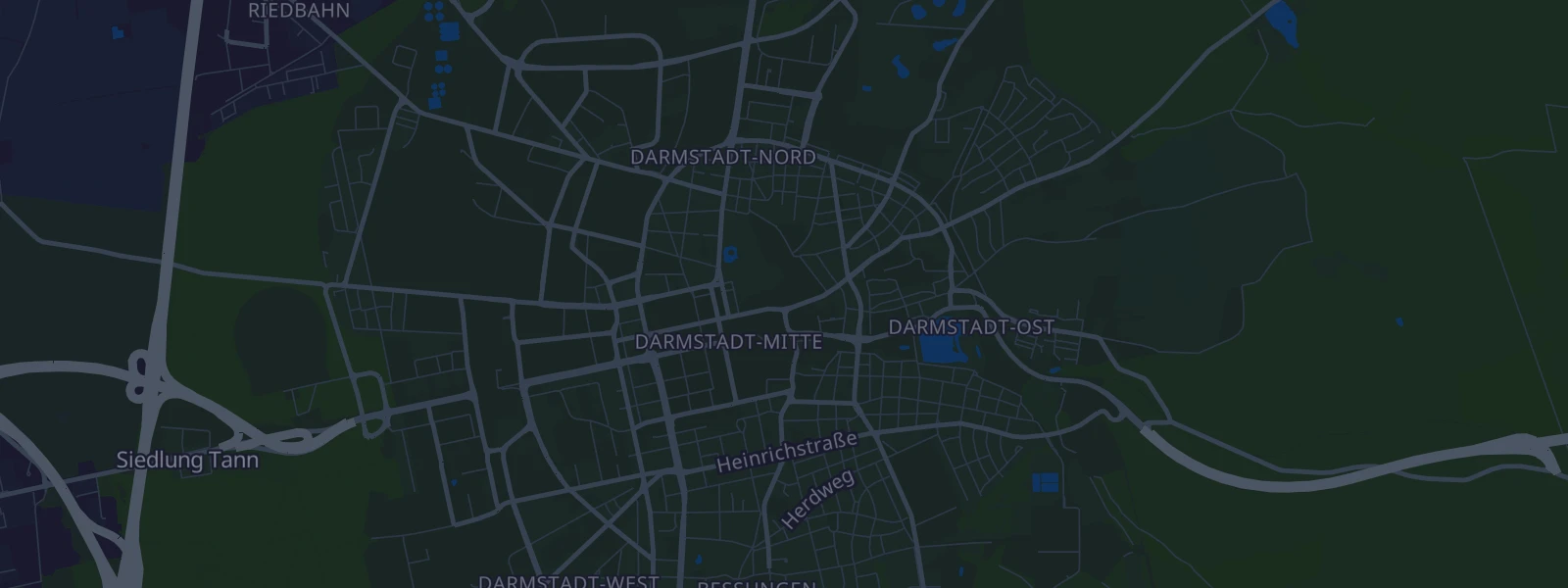 Karte von Darmstadt