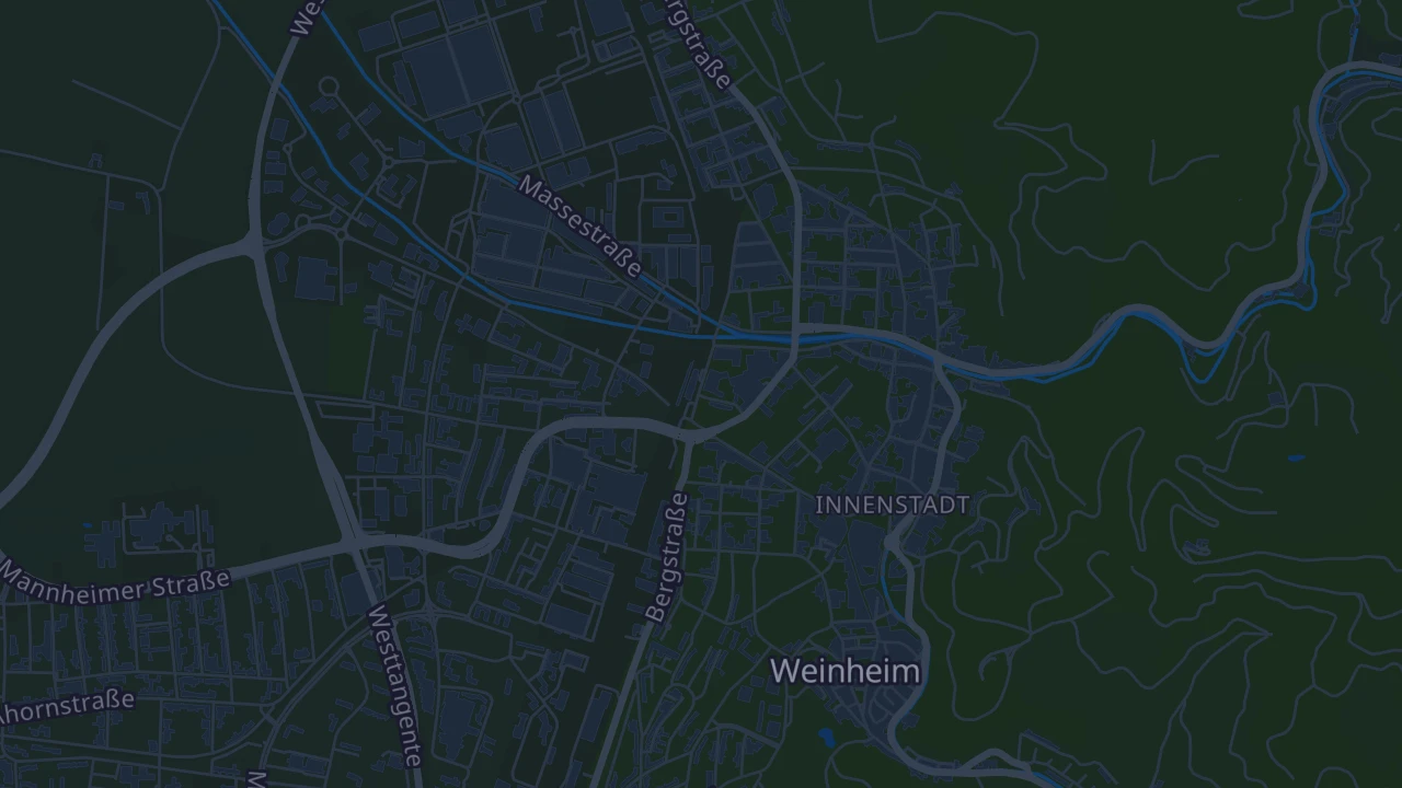 Karte von Weinheim (Kernstadt)