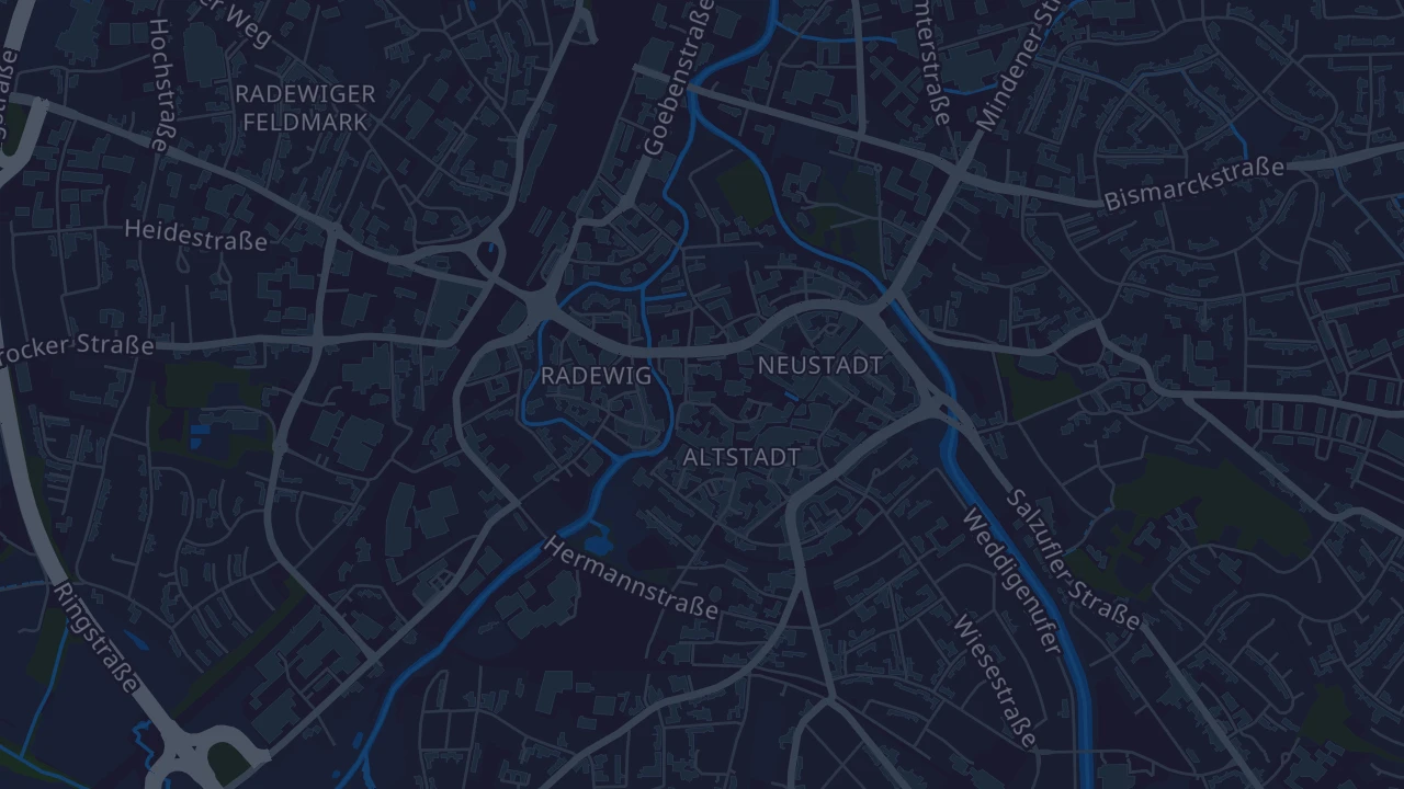 Karte von Herford-Stadt