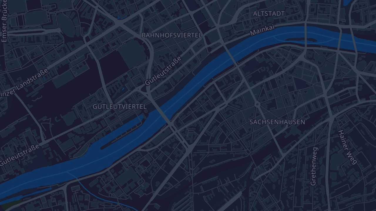 Karte von Frankfurt am Main