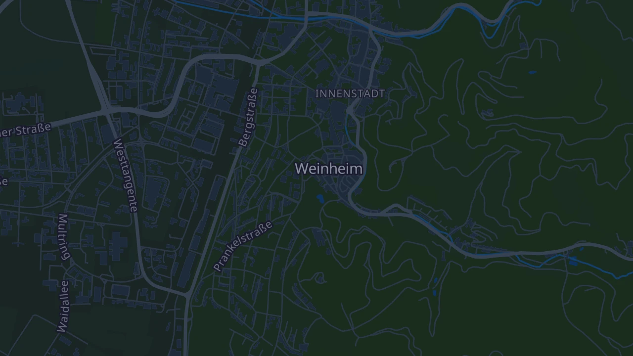 Karte von Weinheim