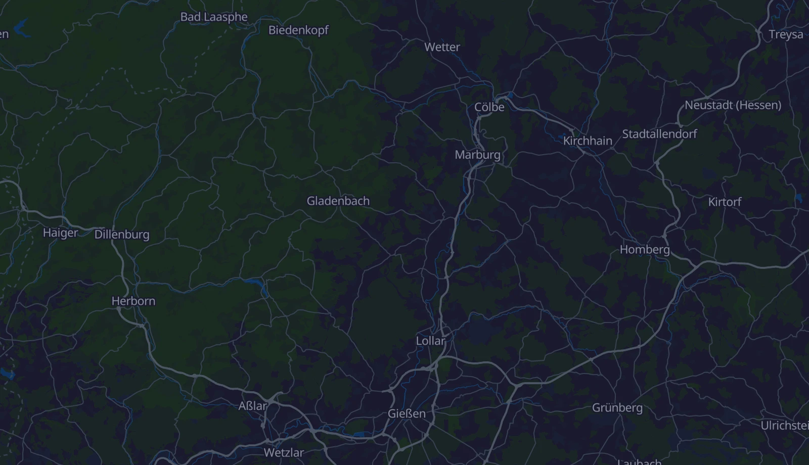 Karte der Region Lahntal & Marburg