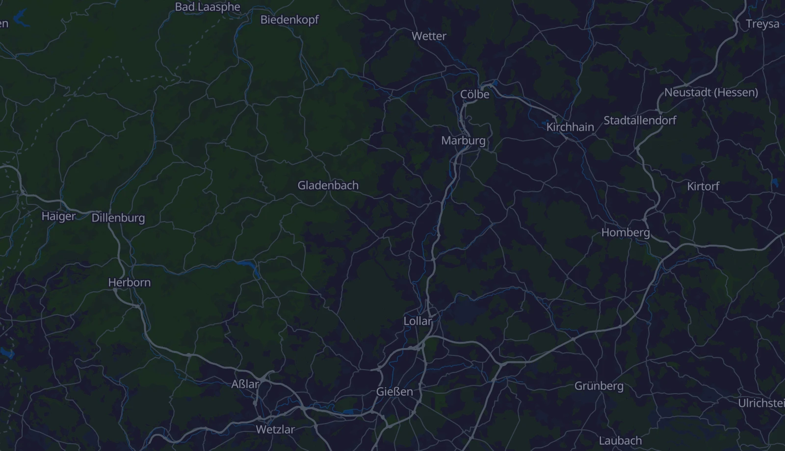 Karte der Region Lahntal & Marburg