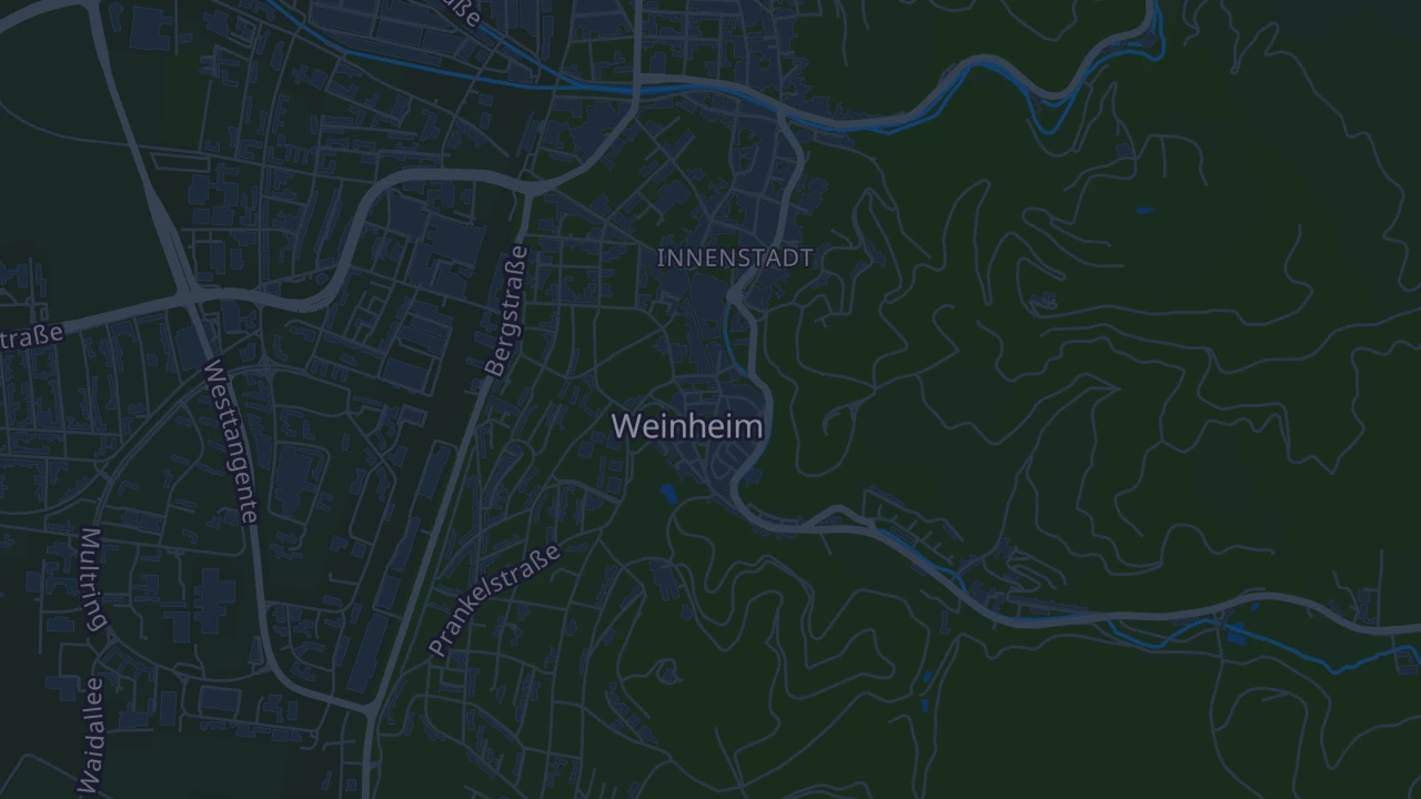 Karte von Weinheim (Kernstadt)