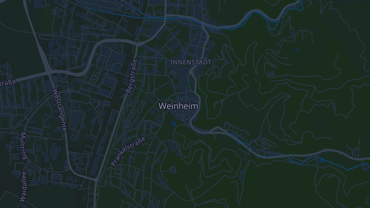 Karte von Weinheim