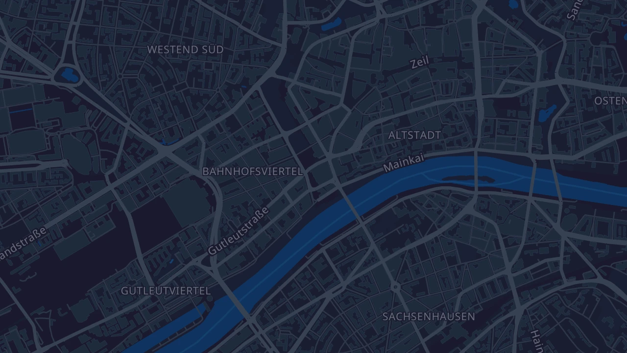 Karte von Frankfurt am Main