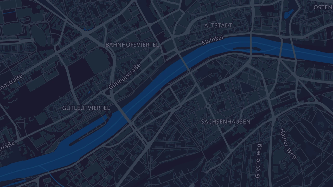 Karte von Frankfurt am Main