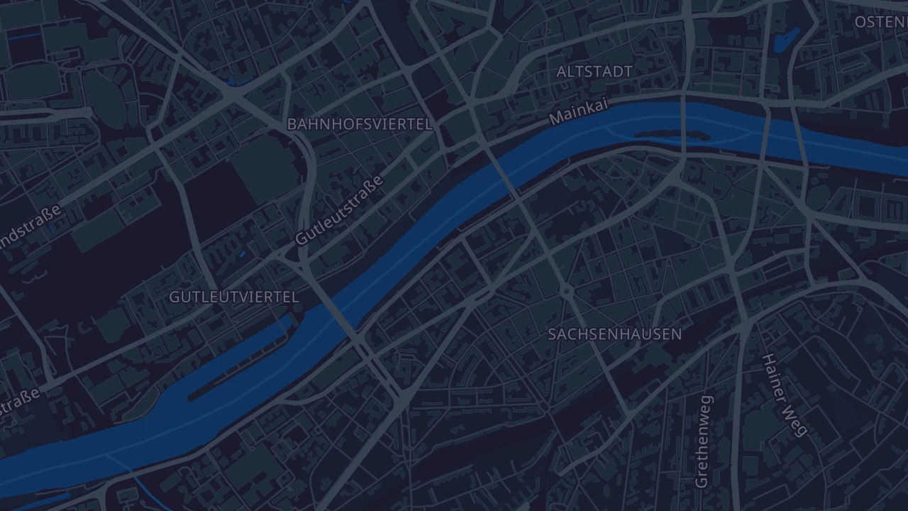 Karte von Frankfurt am Main