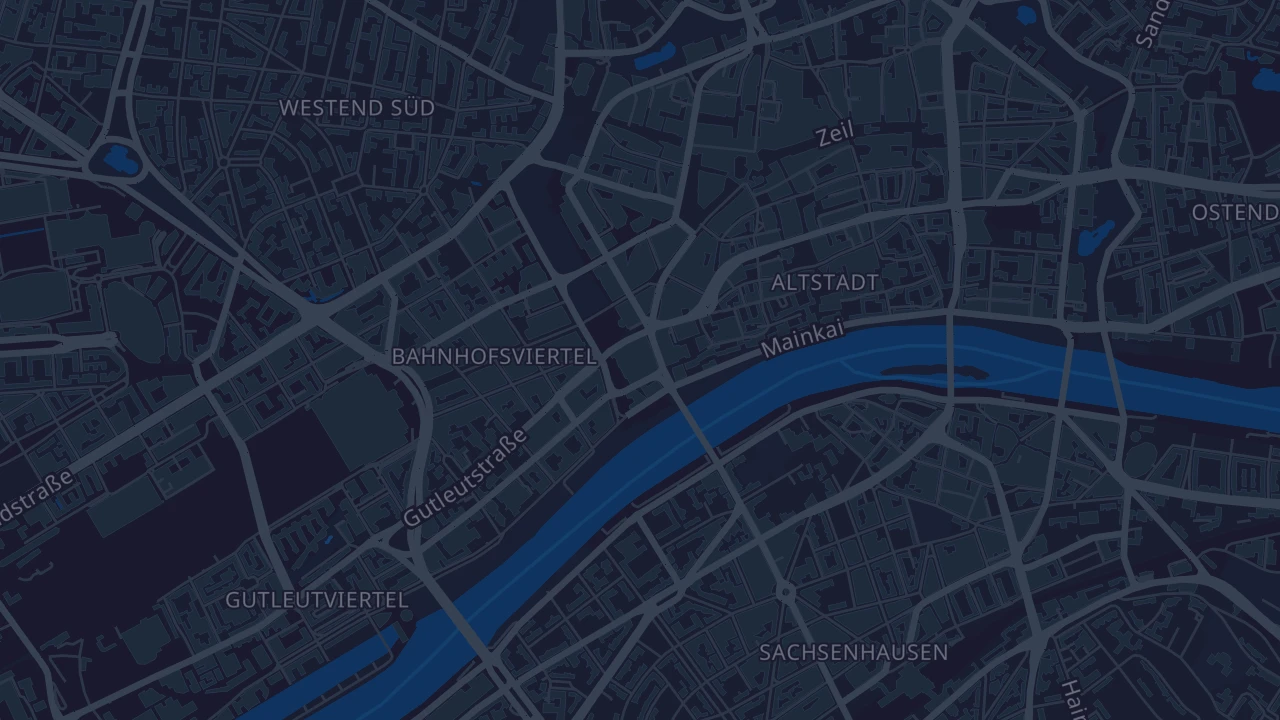 Karte von Frankfurt am Main