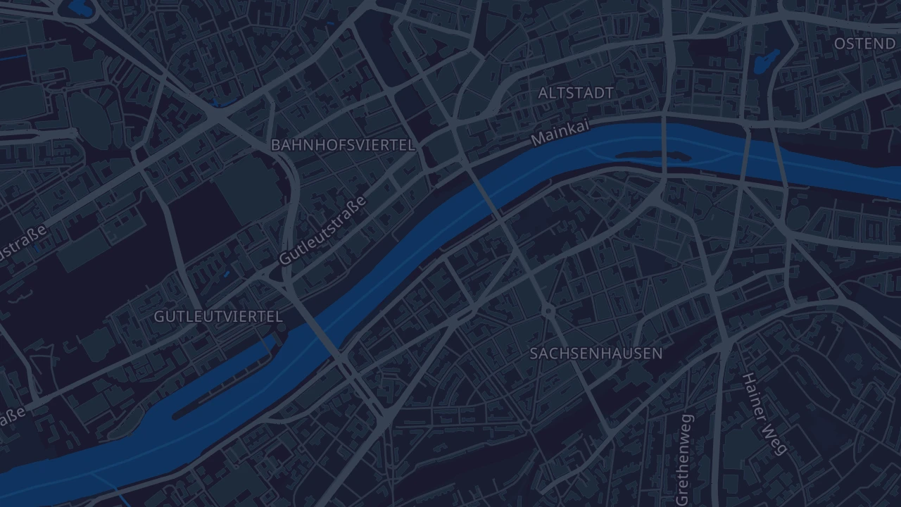 Karte von Frankfurt am Main