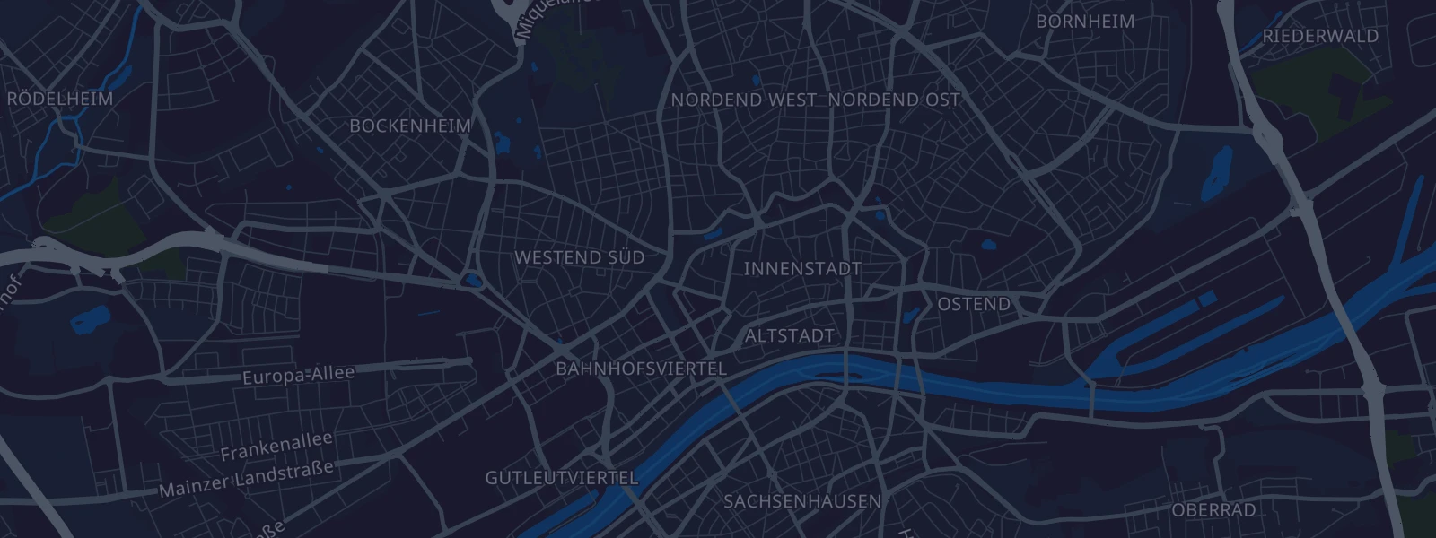Karte von Frankfurt am Main