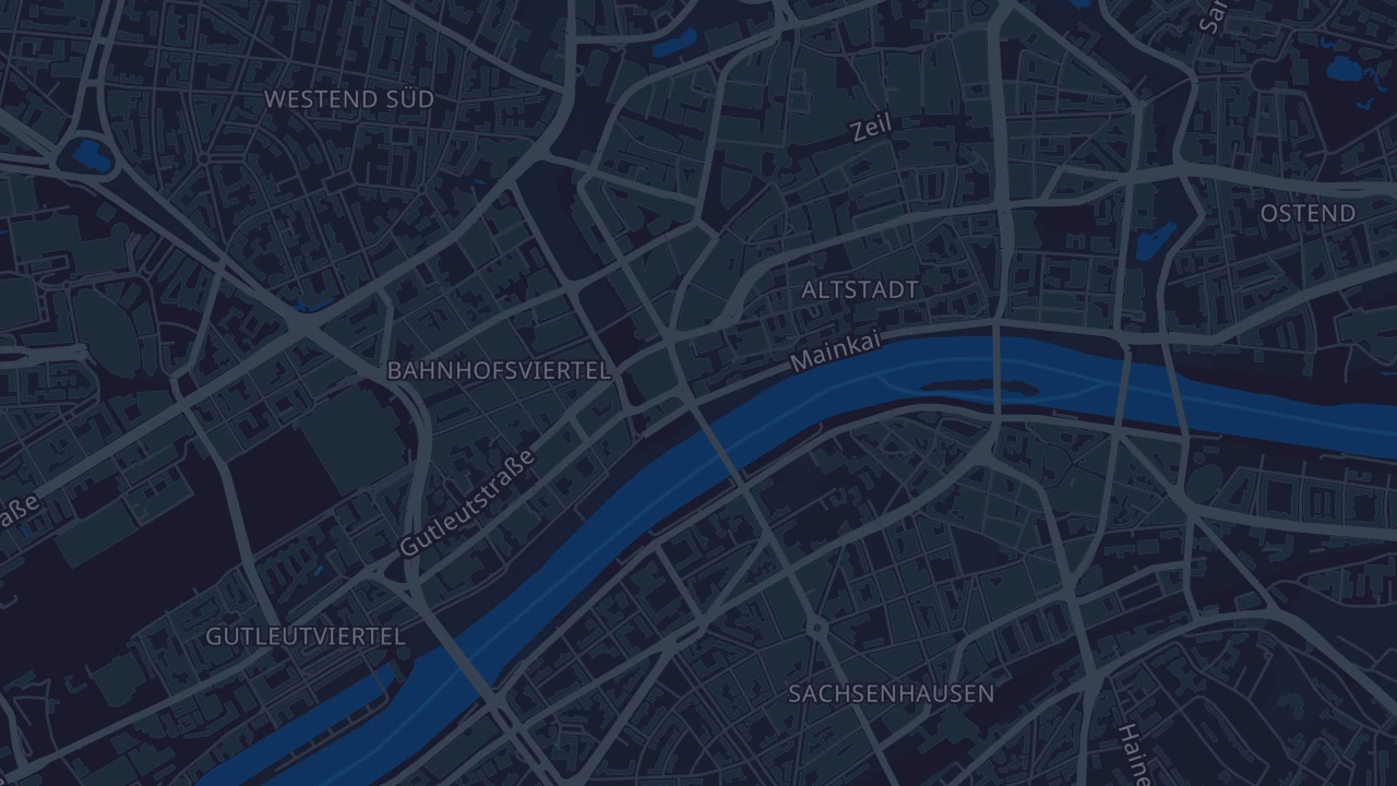 Karte von Frankfurt am Main