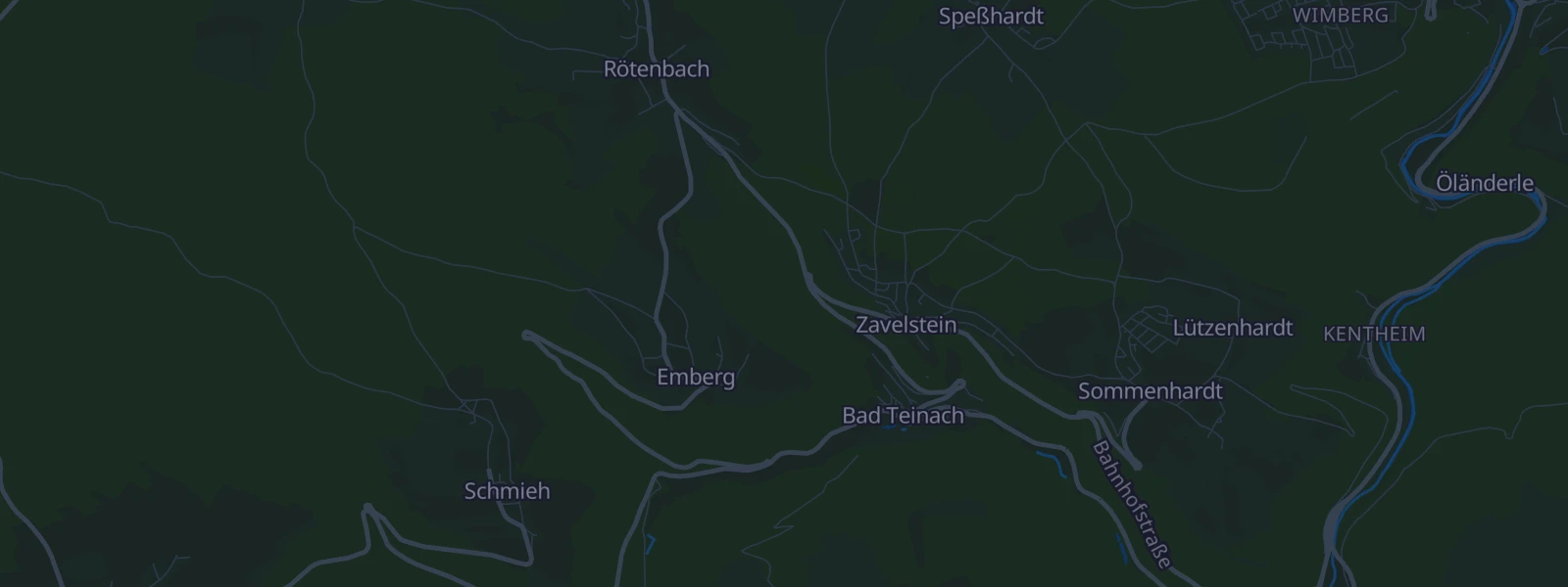 Karte von Bad Teinach