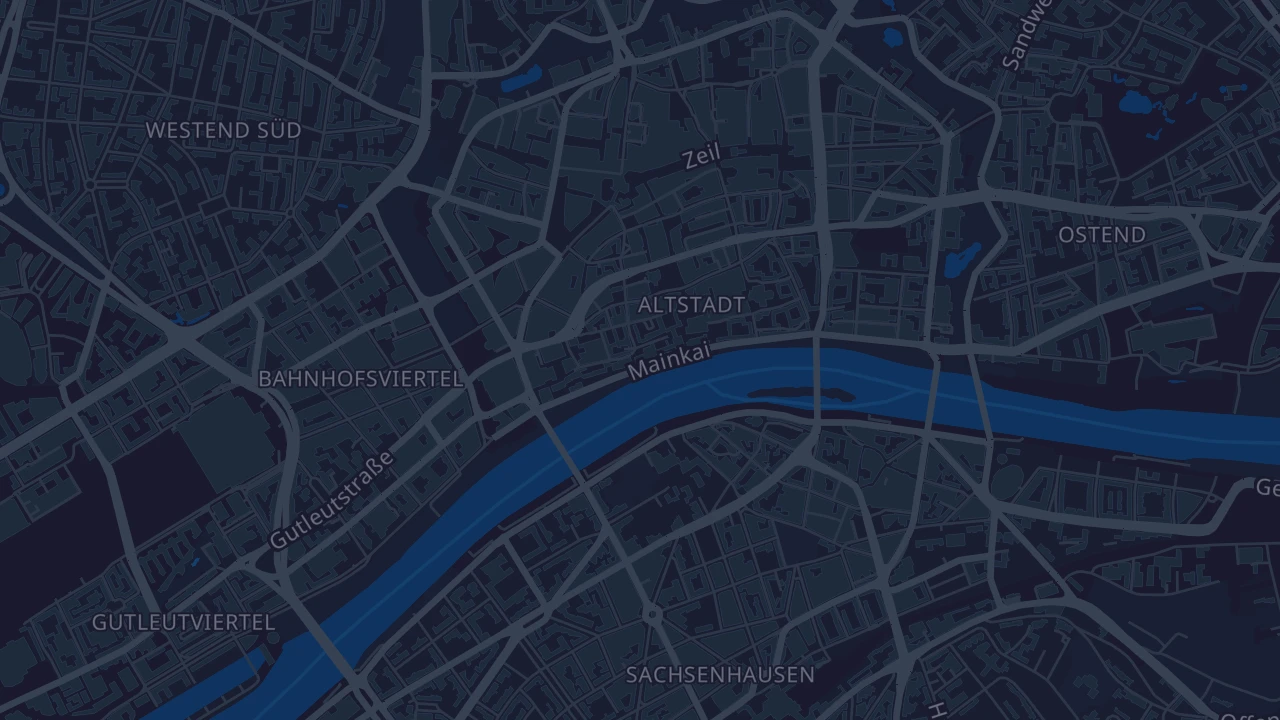 Karte von Frankfurt am Main