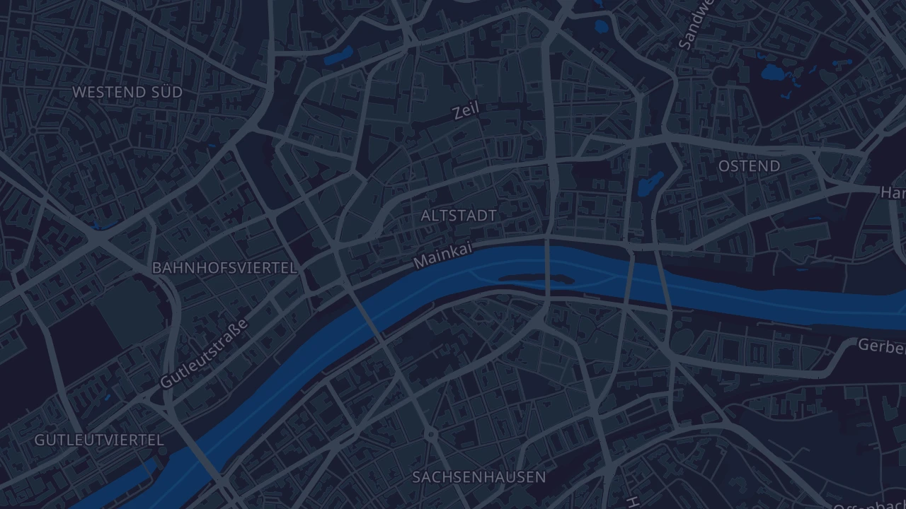 Karte von Frankfurt am Main