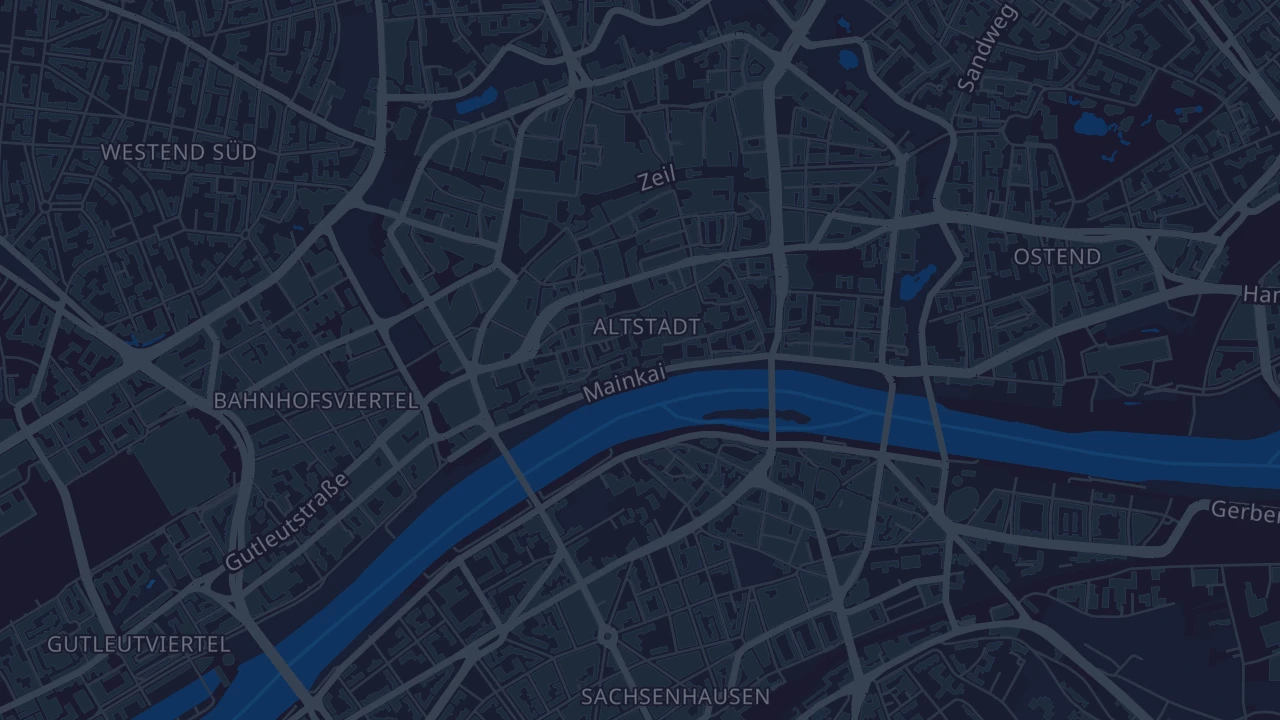 Karte von Frankfurt am Main