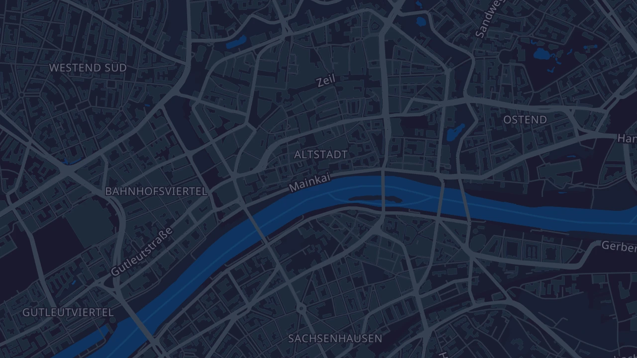 Karte von Frankfurt am Main