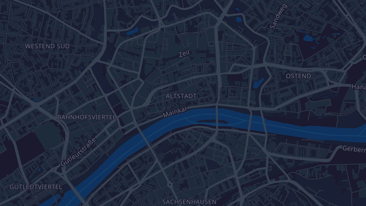 Karte von Frankfurt am Main