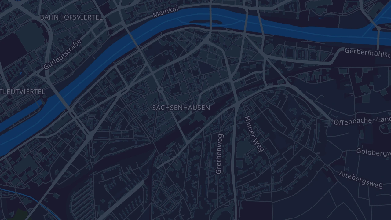 Karte von Frankfurt am Main