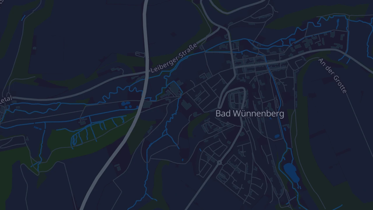 Karte von Bad Wünnenberg