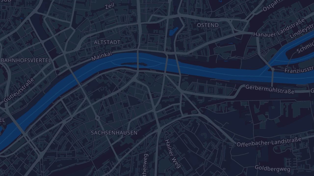 Karte von Frankfurt am Main