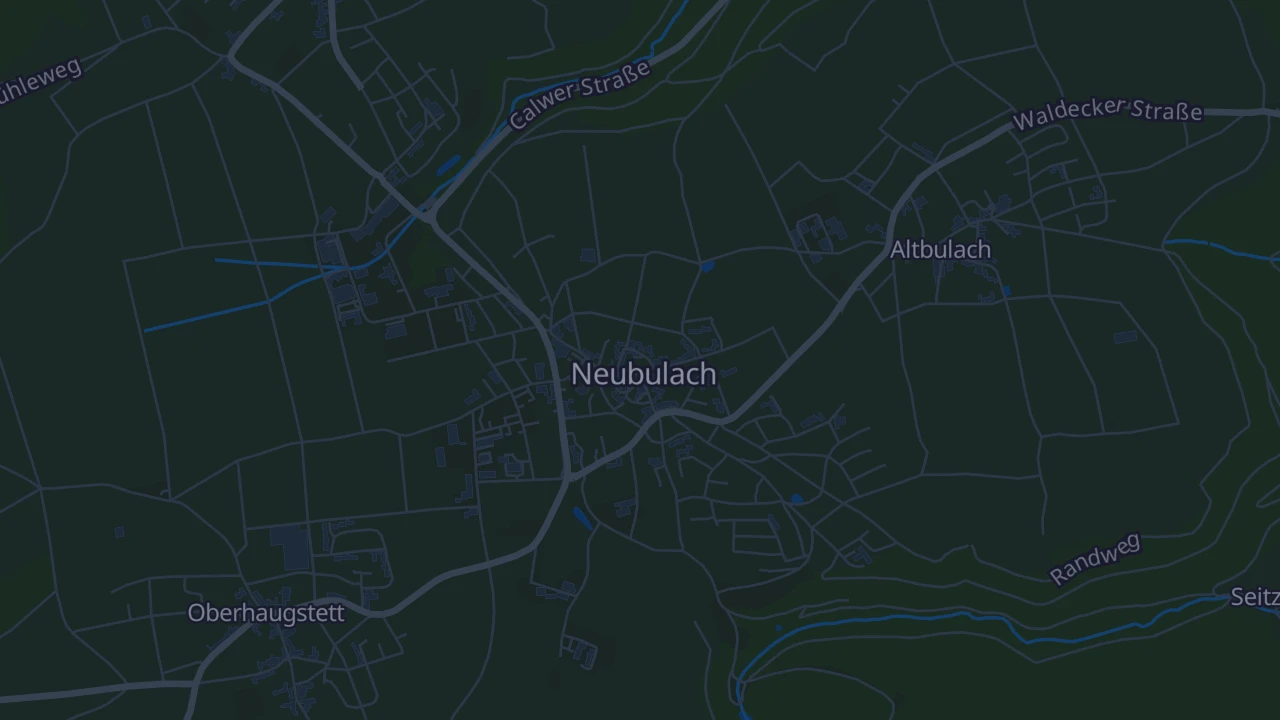Karte von Neubulach-Stadt