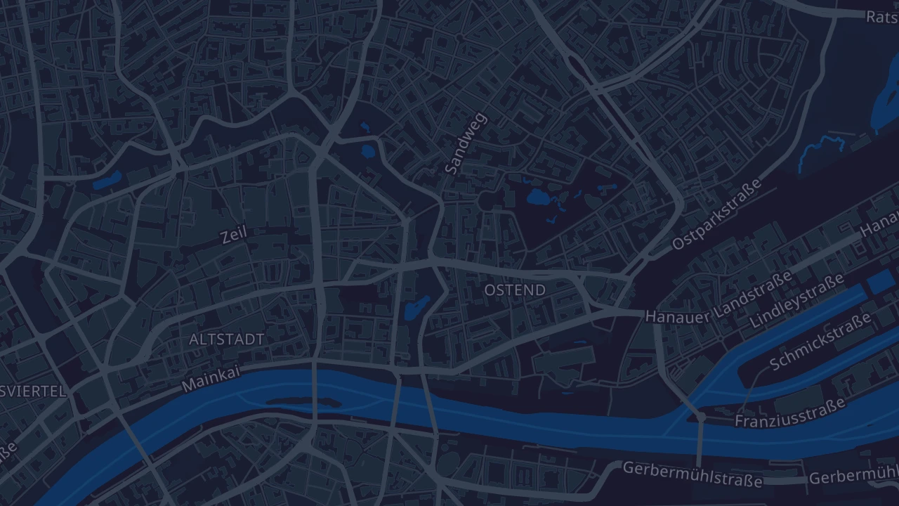 Karte von Frankfurt am Main