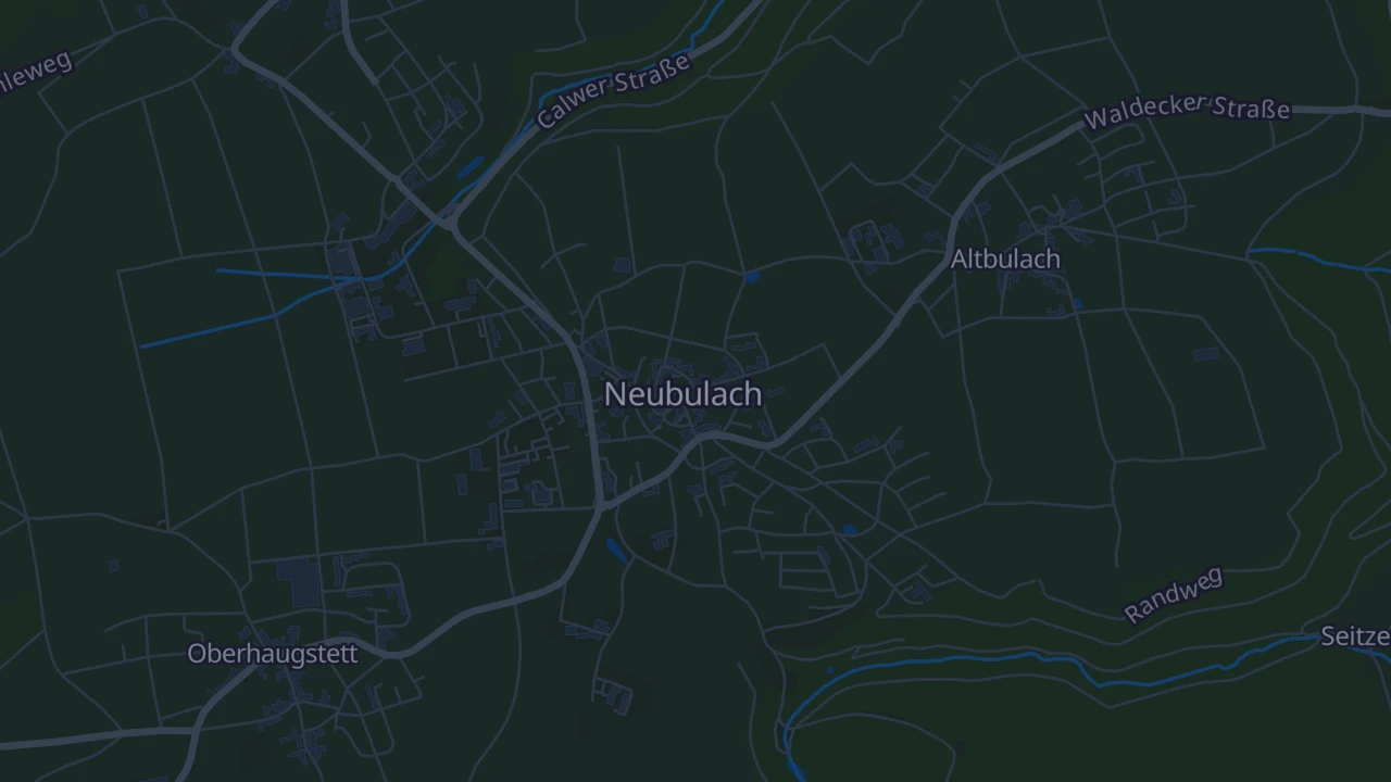 Karte von Neubulach-Stadt