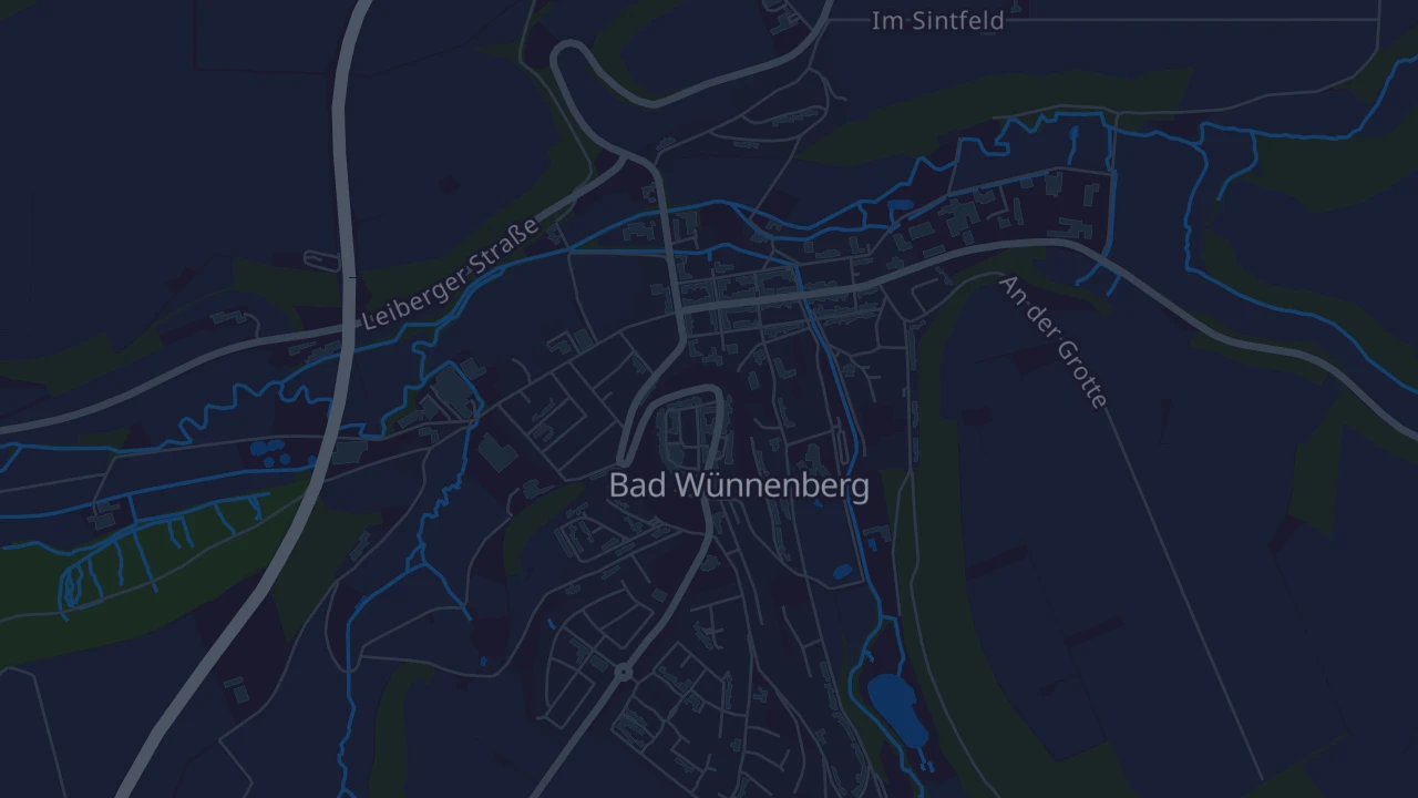 Karte von Bad Wünnenberg