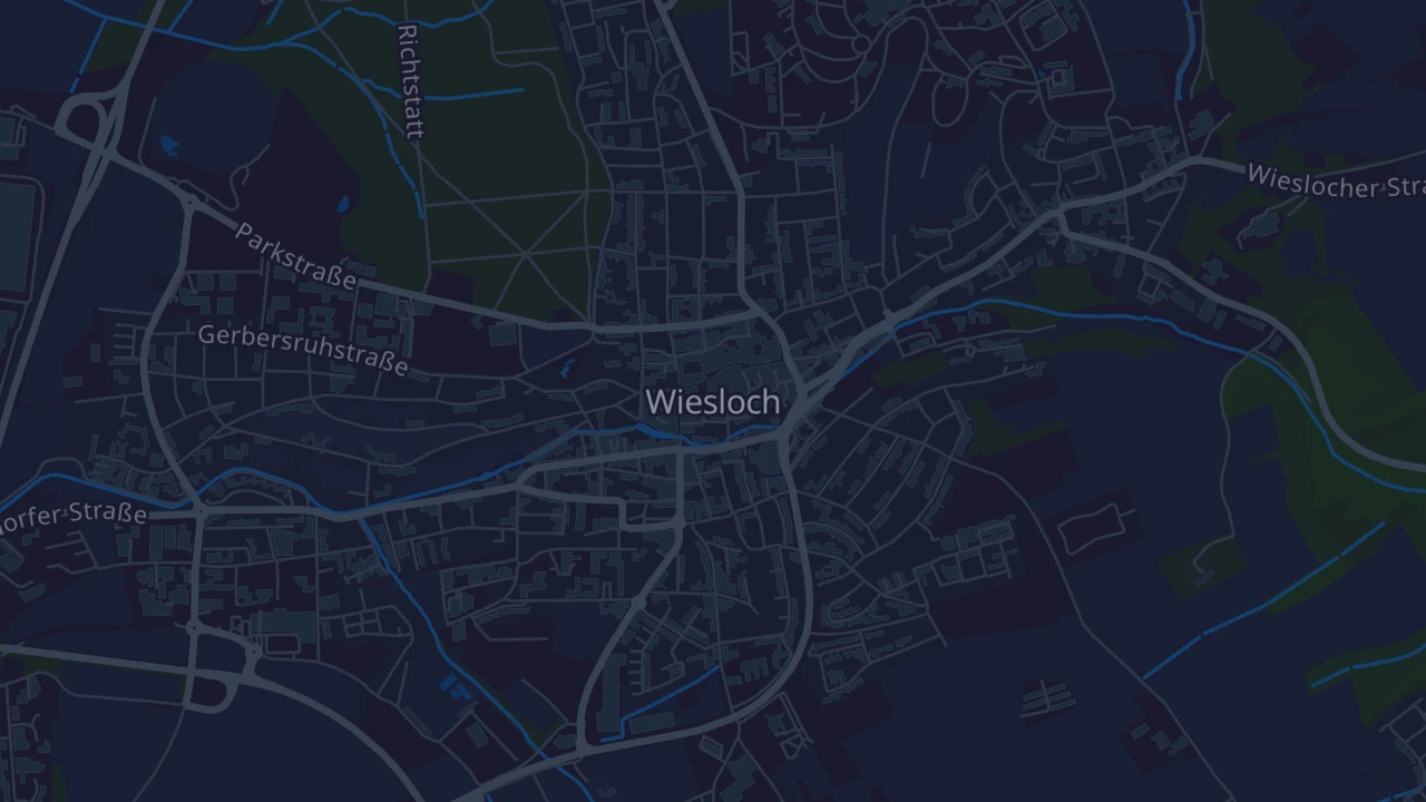 Karte von Wiesloch