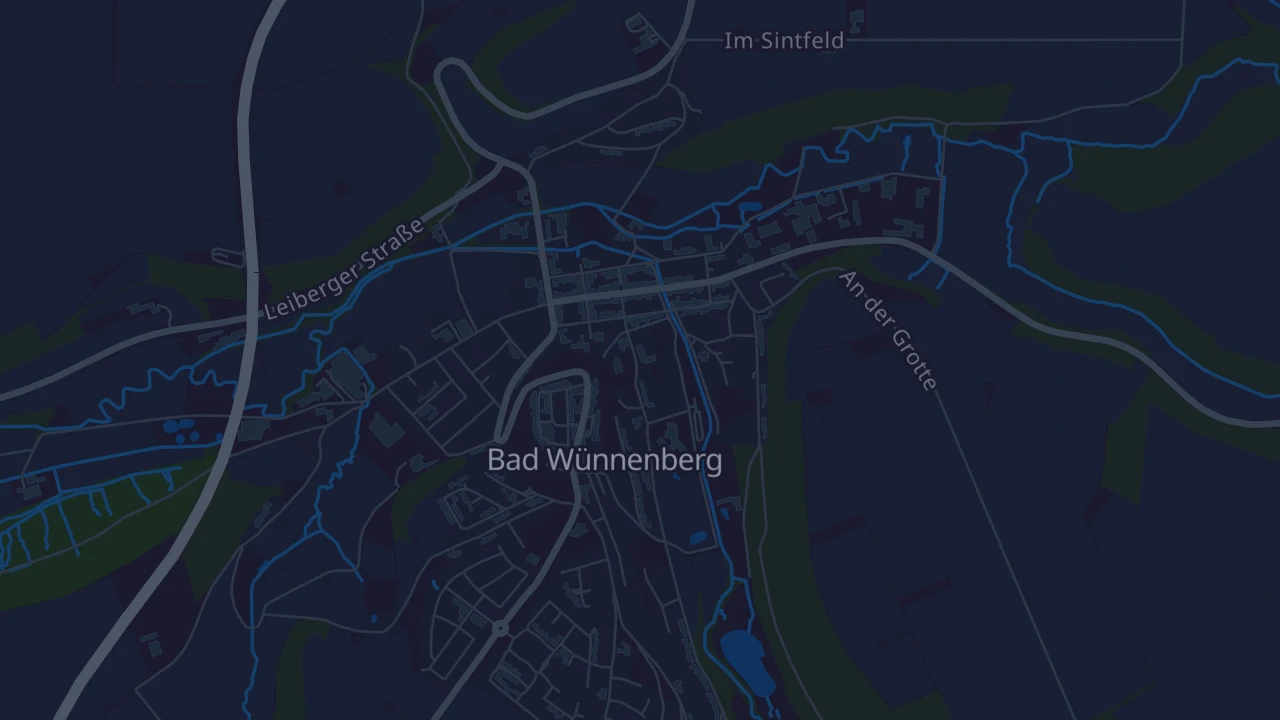 Karte von Bad Wünnenberg