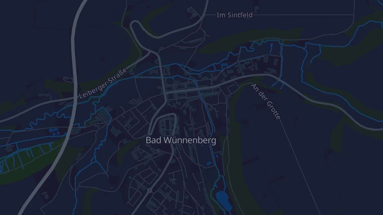 Karte von Bad Wünnenberg