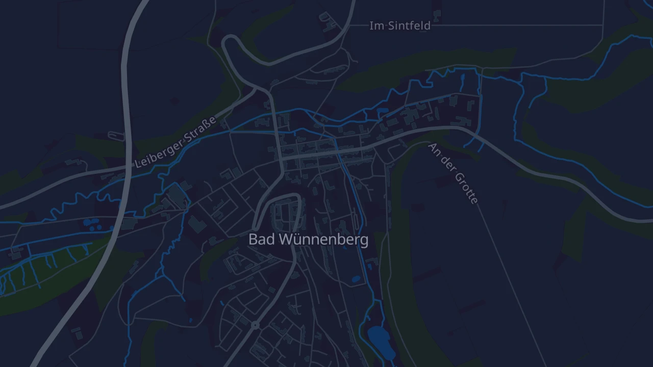Karte von Bad Wünnenberg