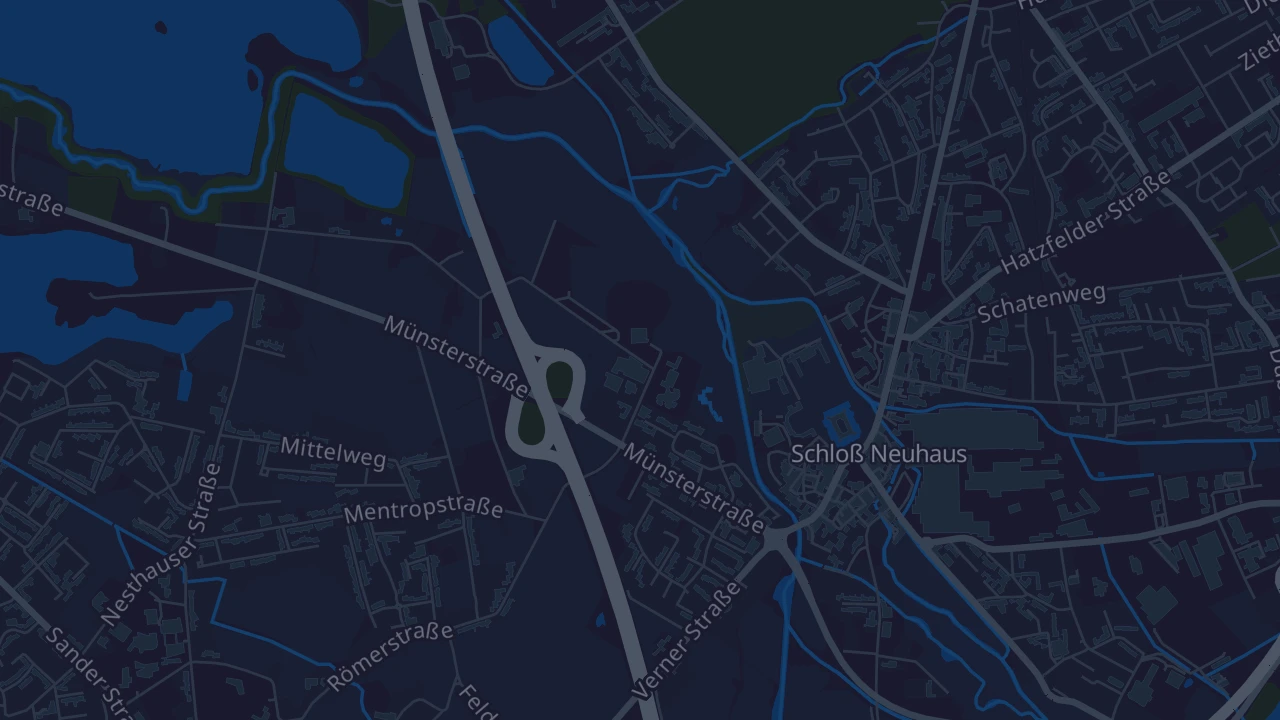 Karte von Paderborn