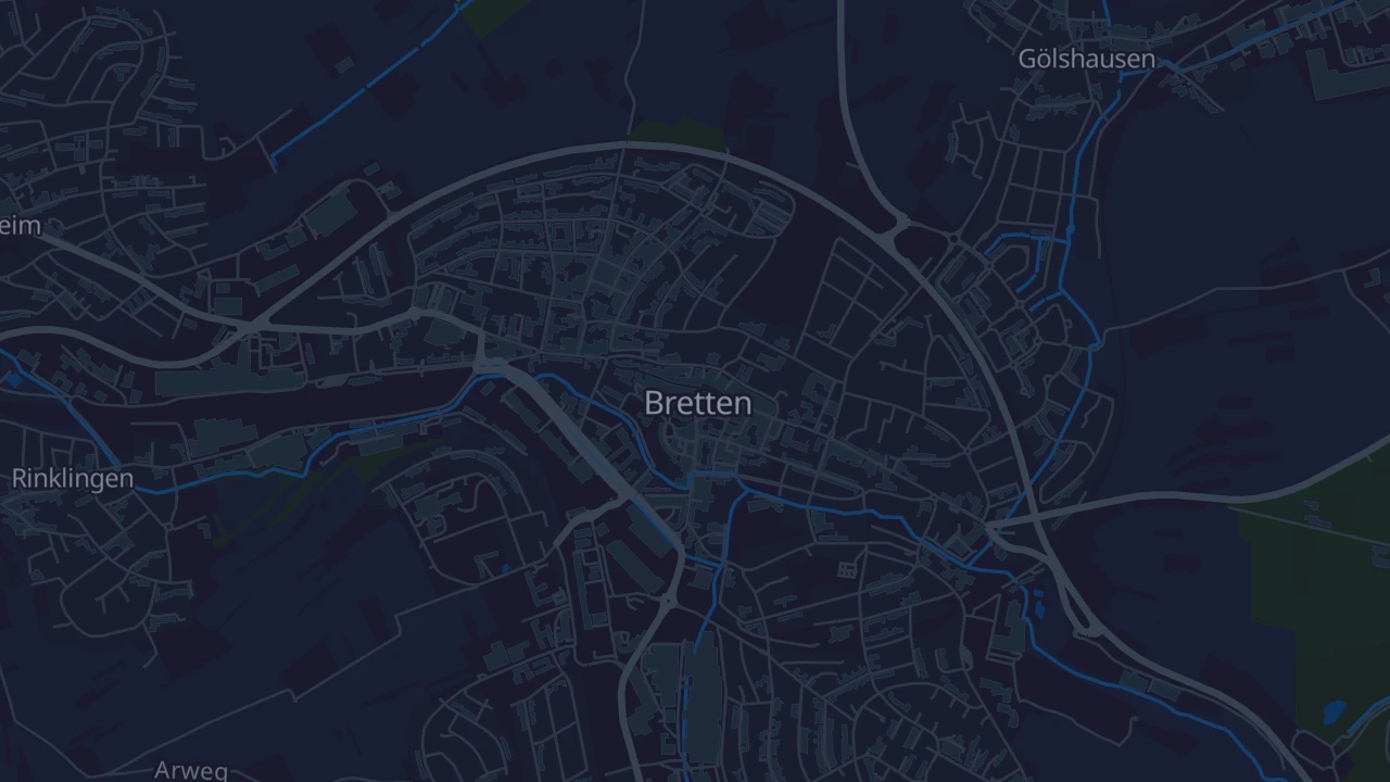 Karte von Bretten