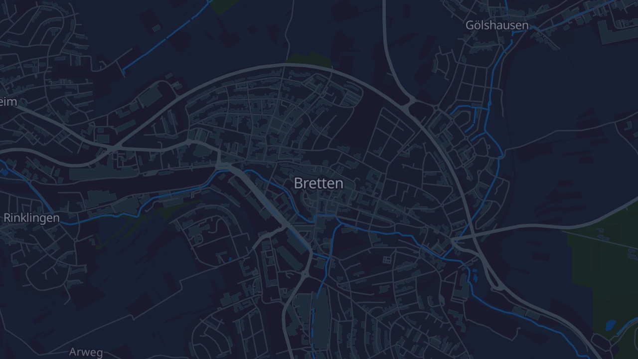 Karte von Bretten