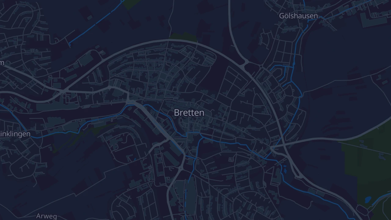 Karte von Bretten