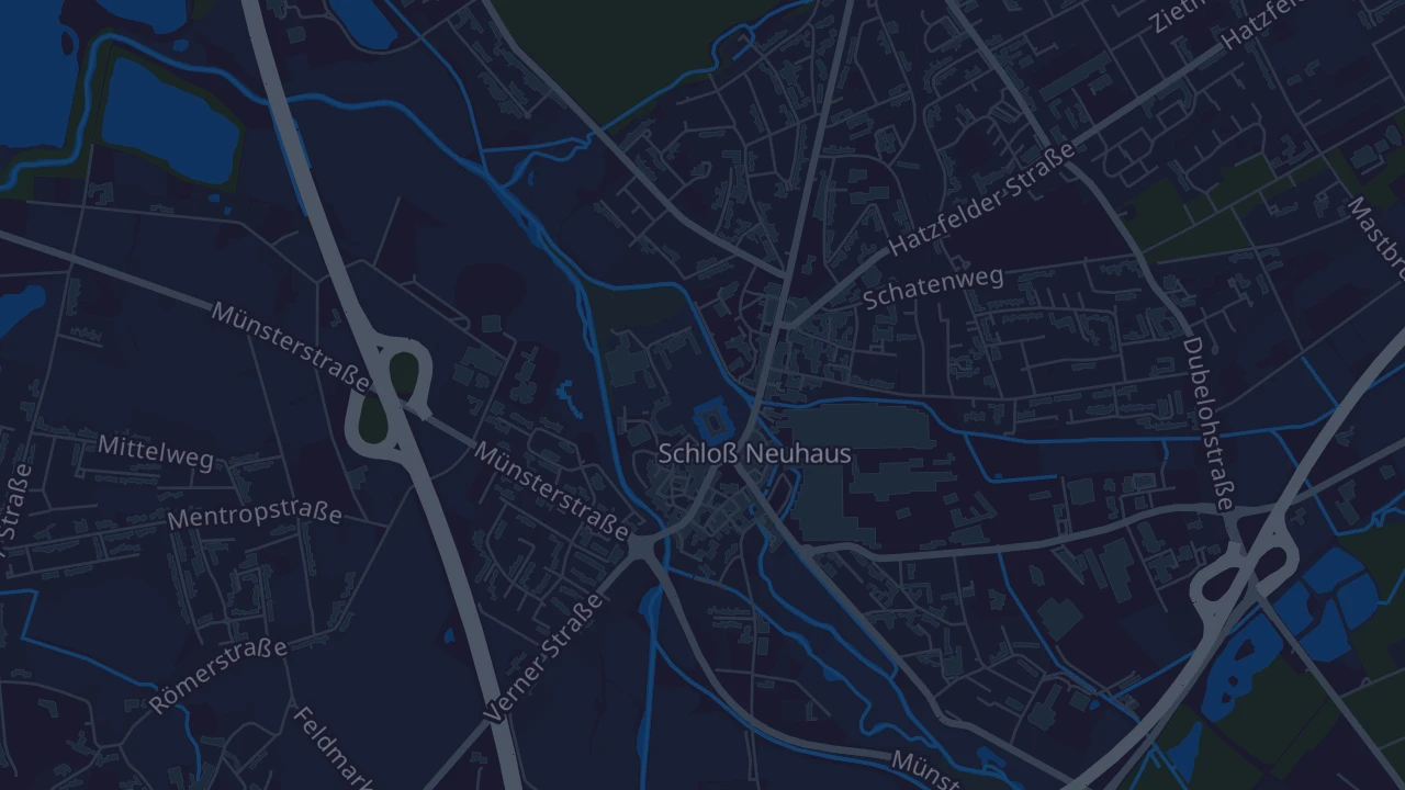 Karte von Paderborn