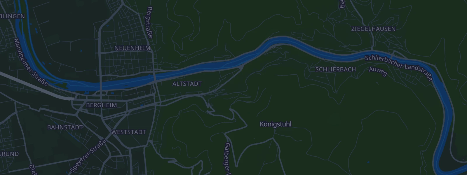 Karte von Heidelberg