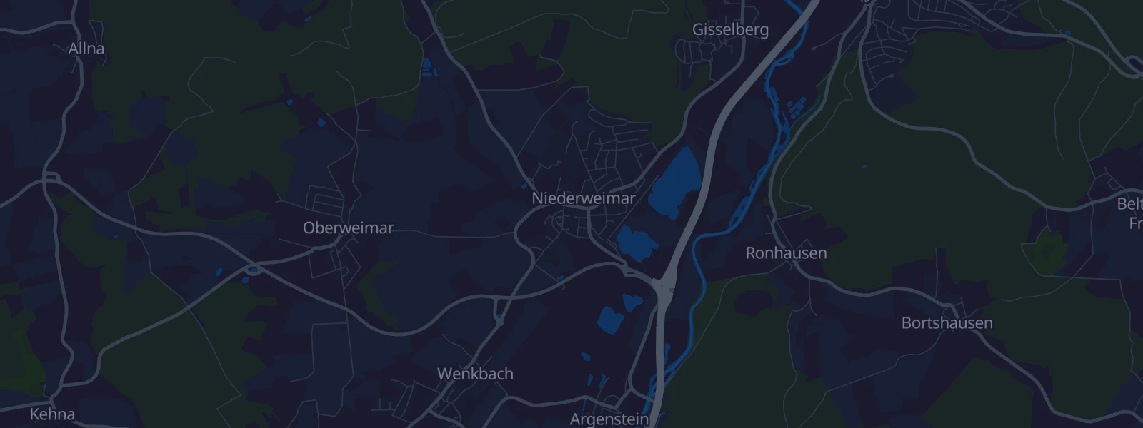 Karte von Weimar-Niederweimar